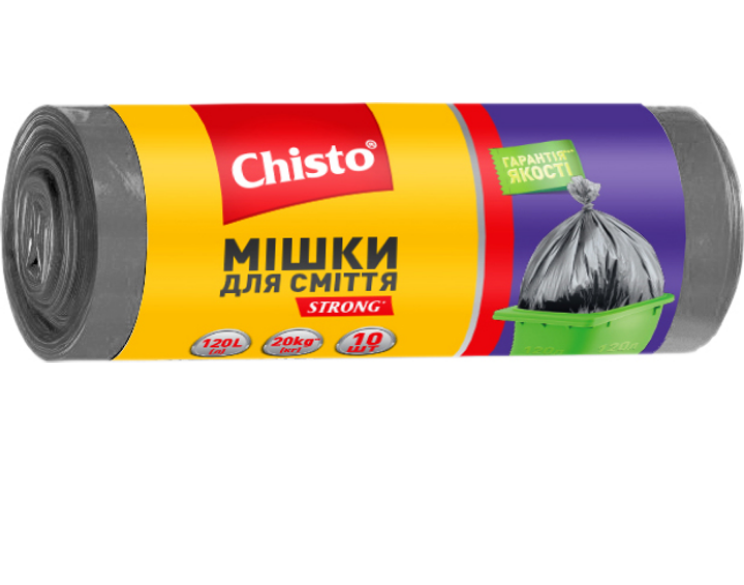 Chisto Мішки д/сміття strong 120лх10шт